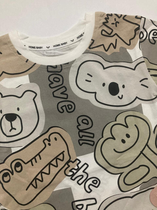 Grey bear short shirt